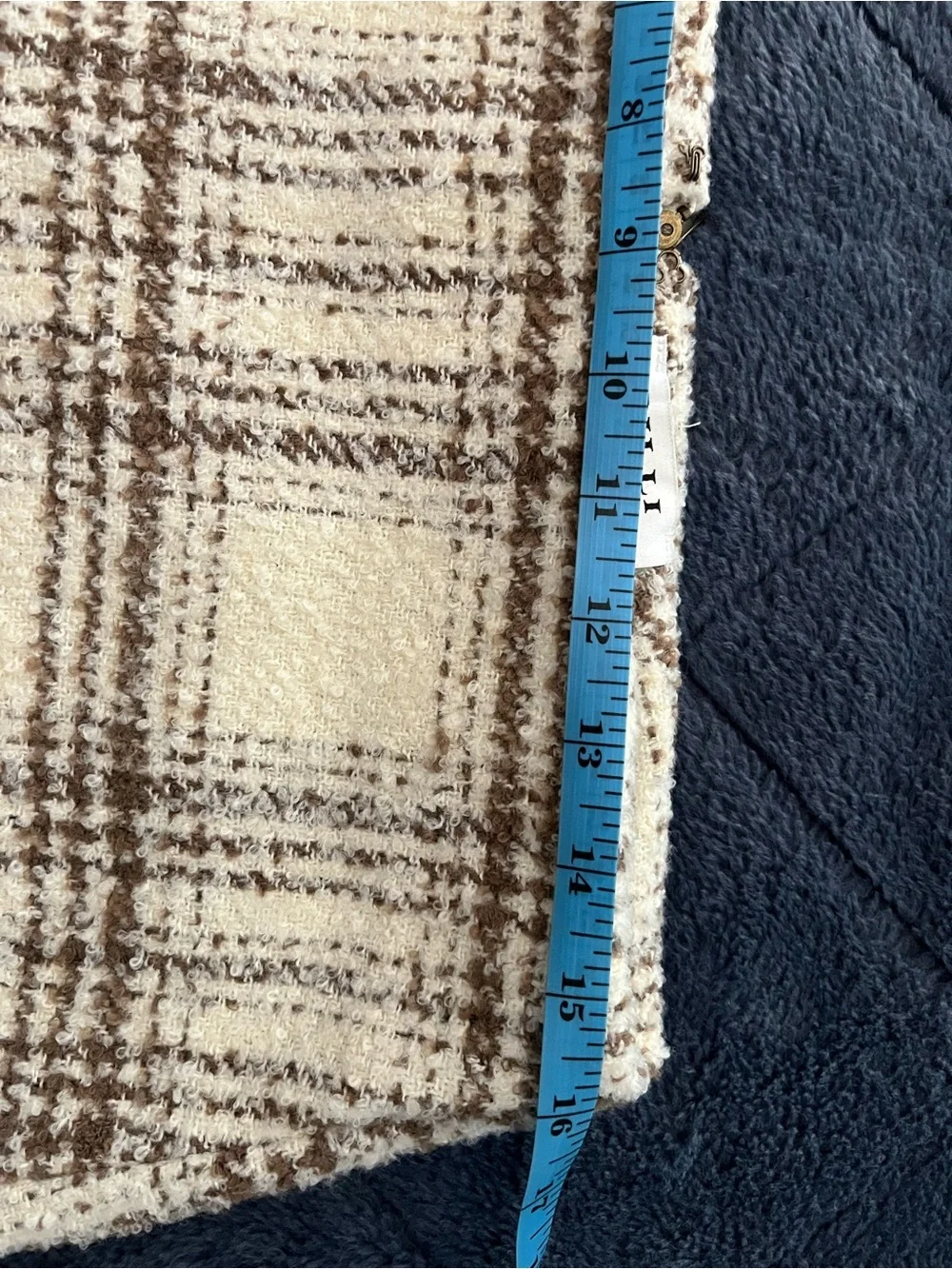 Gilli Cream and Brown Plaid Accent Pillow Cover